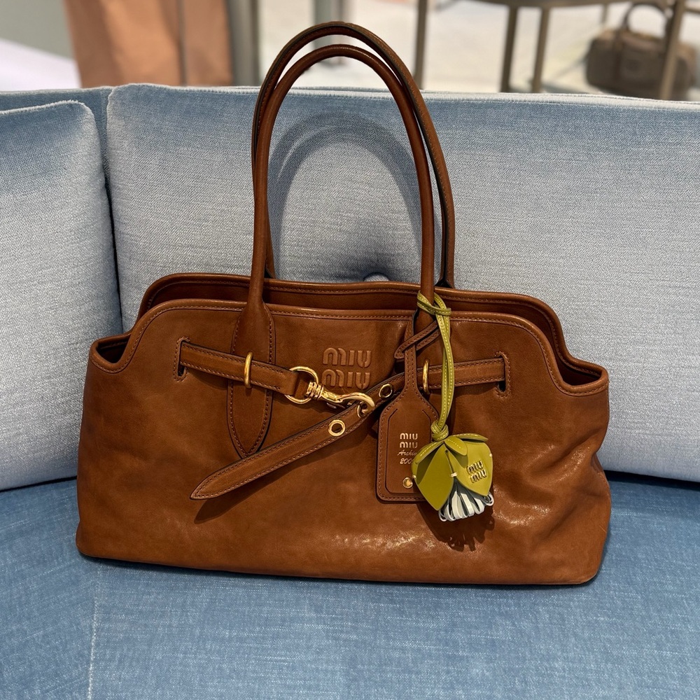 Miu Miu Aventure Nappa Leather Bag